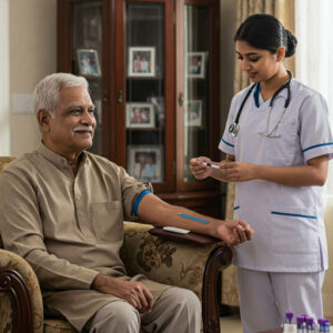 senior citizen male health checkup